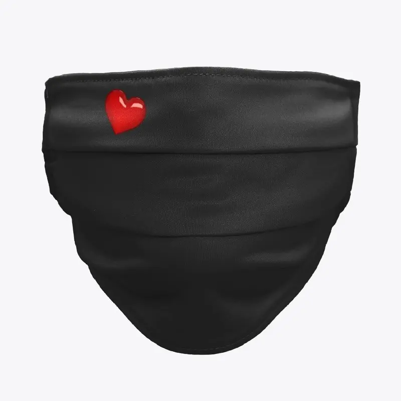 Fashion Cute Heart Face Mask Reusable