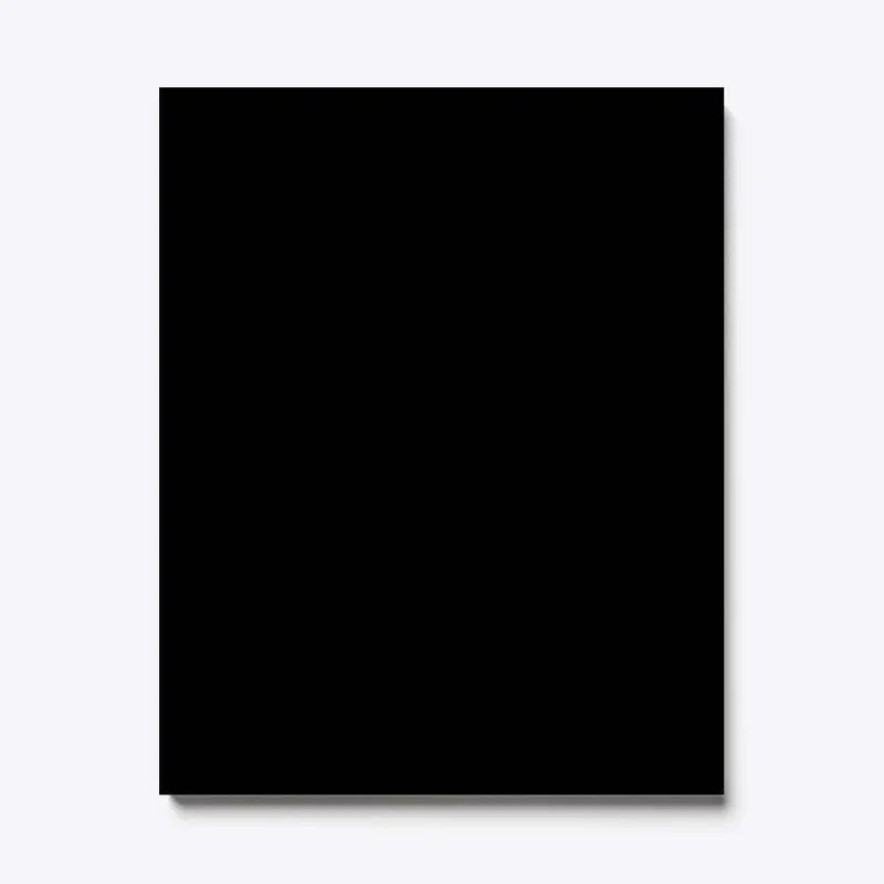 Insanely Black Canvas Print